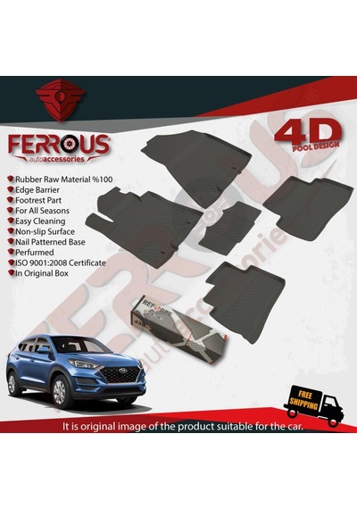 Turkmenaksesuar Hyundai Tucson Refref 4D Paspas Siyah Ve Bagaj Havuzu 2019 Ve Üst