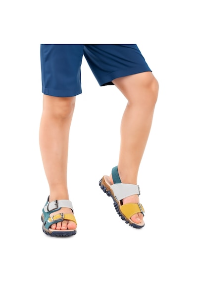 Kiko Kids Erkek Çocuk Sandalet Arz 2359 Petrol - Sarı
