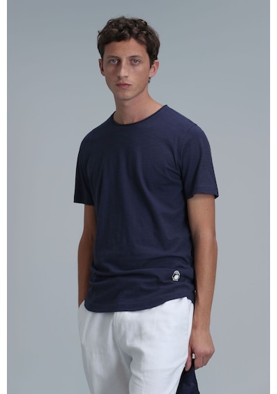 Lufian Erkek Junya Basic T-shirt 111020203 Açık Lacivert