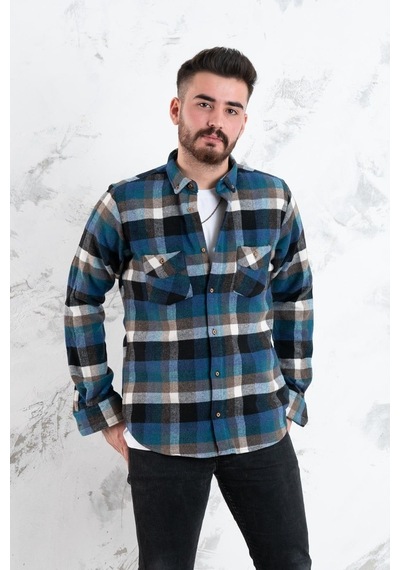Advante Slimfit Çift Cep Erkek Oduncu Gömlek Advante Slimfit Çift Cep Erkek Oduncu Gömlek