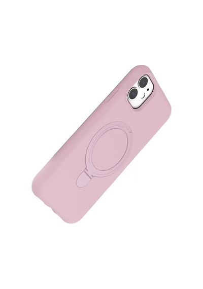 Newface Apple İphone 11 Regal Magsafe Standlı Kapak - Açık Pembe
