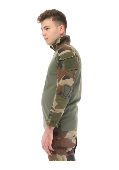 Single Sword Sword Dirsek Detaylı Polo Yaka Kadın&erkek Combat T-shirt Single Usa