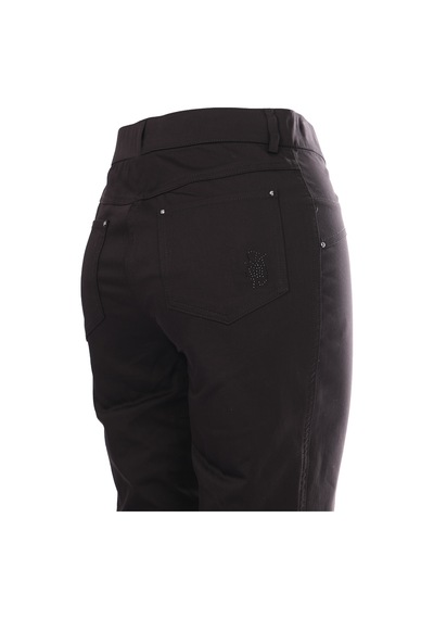 Seleste Minimalist Yüksek Bel Kadın Pantolon - Regular Fit - Günlük & Ofis Siyah