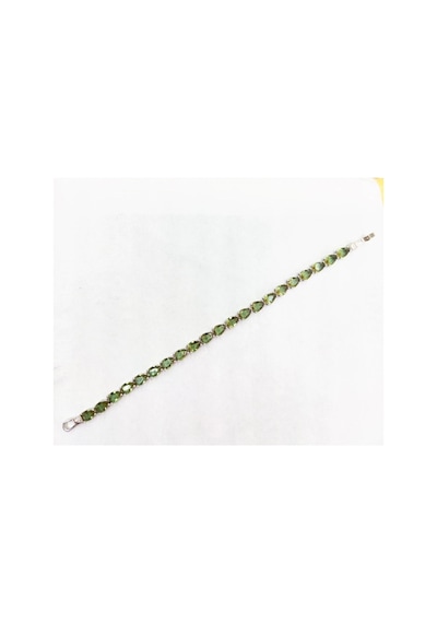 Oriental Kuyumculuk Jewellery Zultanit Taşlı Gümüş Damla Su Yolu Bileklik Gümüş