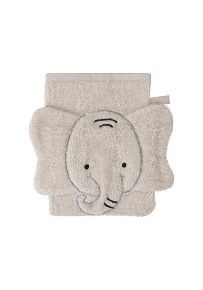 Sty Elephant Gri Havlu Sabunluk Siyah