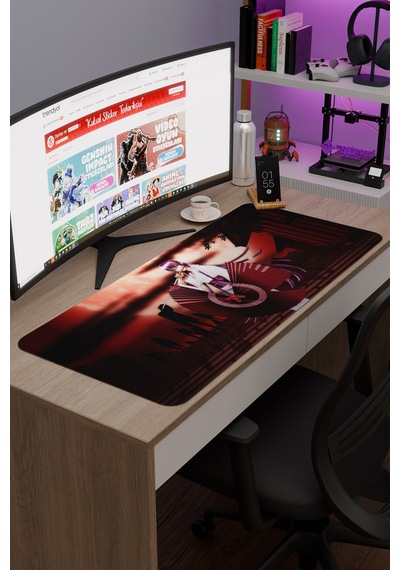 Highschool Of The Dead Anime V5 - 90x40 Xxl Gaming Kauçuk Kaymaz Taban Mouse Pad Fare Altlığı