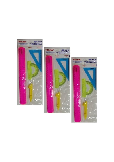 Yıldızlar 166 Elastik Çizim Takımı 30 CM Çok Renkli