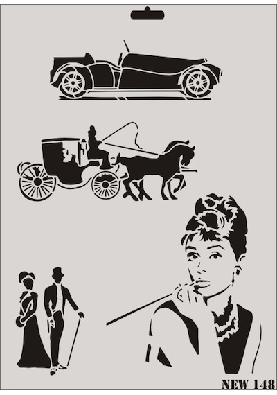 Rich Stencil Boyama Şablonu 25X35 Cm. New-148