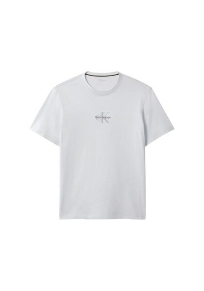 Calvin Klein Ss 30s Mıcro Monologo Gri Erkek Tişört