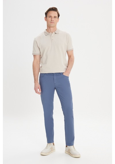AC&Co / Altınyıldız Classics Erkek Petrol Slim Fit Dar Kesim 5 Cep Armürlü Esnek Pantolon Petrol AC&Co / Altınyıldız Classics Erkek Petrol Slim Fit Dar Kesim 5 Cep Armürlü Esnek Pantolon Petrol