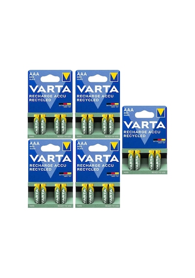 Varta 56703 800 mAh Blister AAA Ni-MH Şarj Edilebilir İnce Kalem Pil 2 x 10'lu