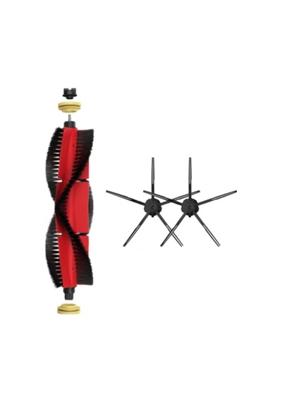 Roborock S5 Max (Siyah) Uyumlu Ana Fırça Ve Yan Fırça-3 Parça
