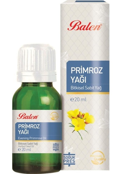 Balen Primroz Yağı Soğuk Pres Aromatik Yağ 20 ML