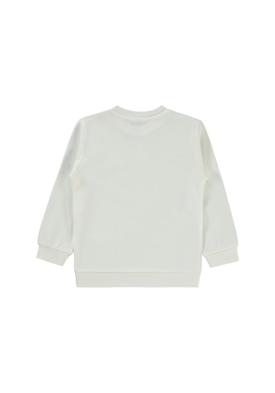 Civil Girls Düz 2-5 Yaş Sweatshirt Ekru