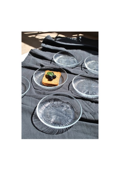 6'lı Cam Kase Mini Kahvaltılık Çerezlik Meze Tabağı 12 Cm İkramlık- Linya Şeffaf