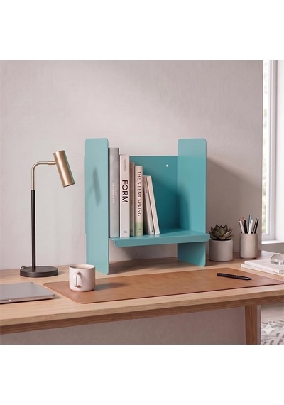 Mavi Metal Duvar Rafı - Masa Üstü Kitaplık Ve Çok Amaçlı Ofis Düzenleyici 21x30 Cm Çok Renkli Mavi Metal Duvar Rafı - Masa Üstü Kitaplık Ve Çok Amaçlı Ofis Düzenleyici 21x30 Cm Çok Renkli