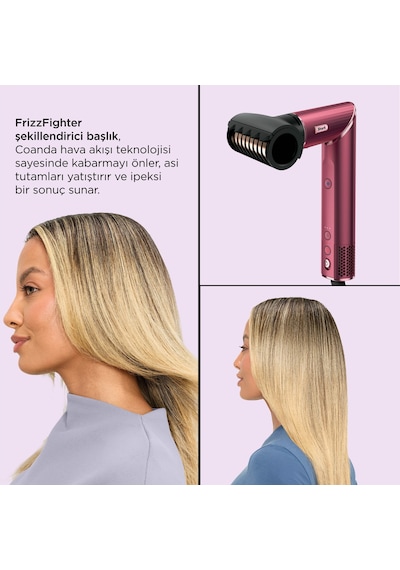 Shark Flexstyle 5-in-1 Saç Kurutma & Şekillendirme Sistemi - Cherry Kırmızı