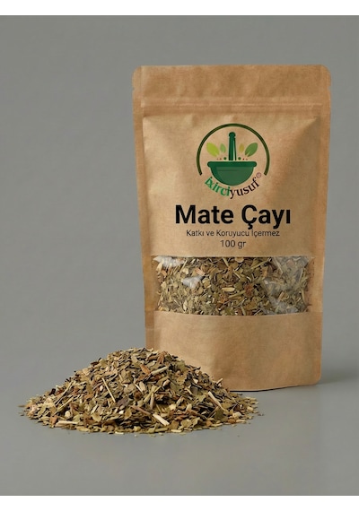 Mate Çayı Yerba Mate Mate Tea Ilex Paraguariensis Kurutulmuş Yaprak 100 G Doğal