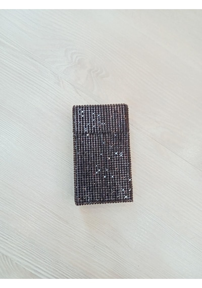 Nesgıft Siyah Swarovski Taşlı Touch Sigara Kutusu
