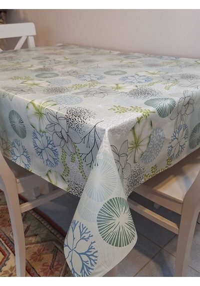 Elyaflı Pvc Masa Örtüsü Modern, Dayanıklı, Silinebilir Ve Şık Görünüm Fnt8211 Yeşil