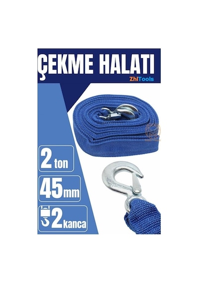 Zhltools Çekme Halatı 2 Ton 4 Metre Kemer Model