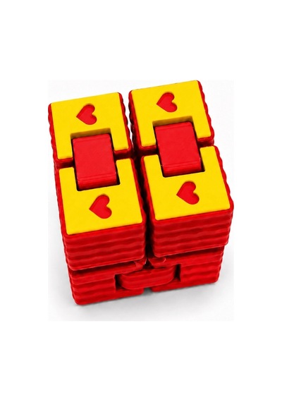 Renkli Sonsuzluk Küpü Sarı 40x40mm