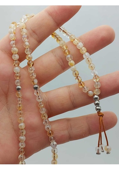 Yasamtohumu Sitrin Taşı 99luk Tesbih 4mm 36725 Çok Renkli
