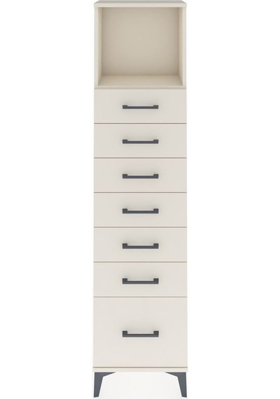 Arges Dolap Tek Raflı 7 Çekmeceli 44x30x182 Aytaşı-aytaşı Aytaşı