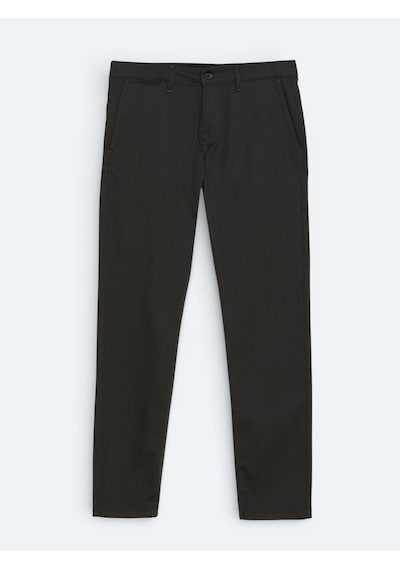 Kip Haki Dokuma Regular Fit Casual Pamuk Karışımlı Pantolon Haki -