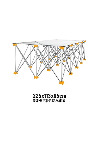 Sgs Katlanır Çalışma Tezgahı Alüminyum 225 113 85 Cm Sgs922
