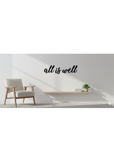 All İs Well Duvar Yazısı Karışık Renkli