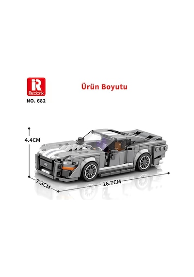 Reobrix Creator 682 Ford Shelby Gt500 Spor Araba Yaratıcı Yapı Blok Seti Building Blocks - 476 Parça