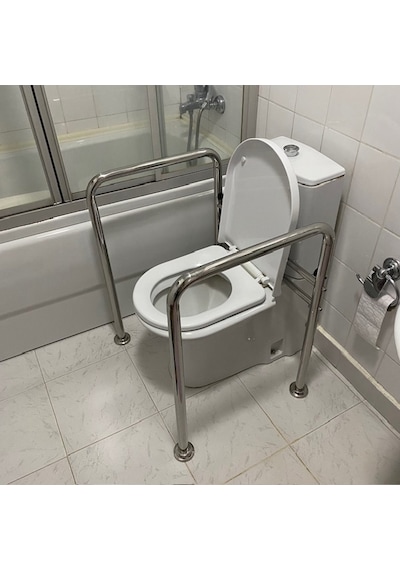 Dekosan Engelli Klozet Yanı Tutunma Barı Gri