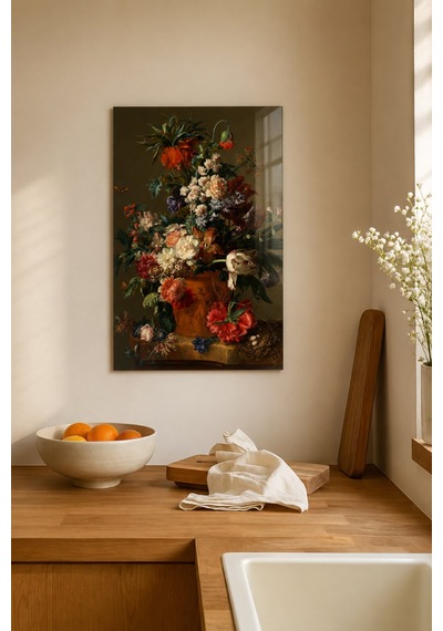 Jan Van Huysum Vase Of Flowers Çiçek Vazolu Klasik Natürmort De