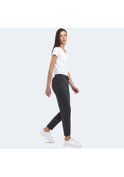 Slazenger VELAR I Kadın Cepli Koyu Gri Eşofman Altı