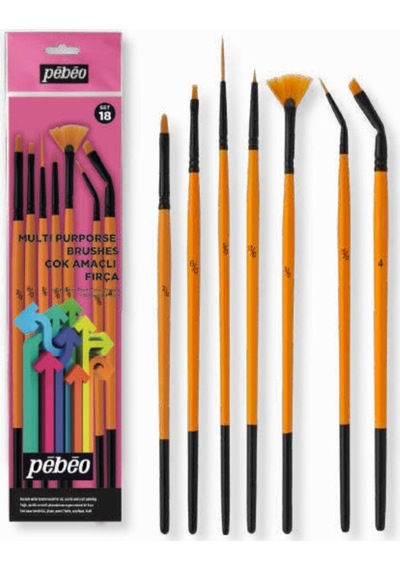 Pebeo 7'li Fırça Tezhip Miyatür Seti Set - 18