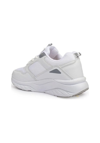Queen Step 2110-26 Deri Anorak Anatomik Kadın Sneaker Beyaz Buz Beyaz