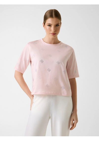 Guess Silvy Boxy Fit Kadın Pembe T-shirt V6gı18k2985-g63m
