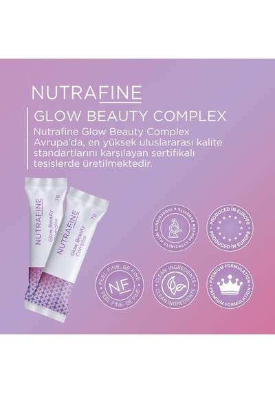 Glow Beauty Complex Tripeptit Marine Kolajen, Resveratrol,biotin, Hyaluronik Asit İçeren Cilt & Güzellik Takviyesi