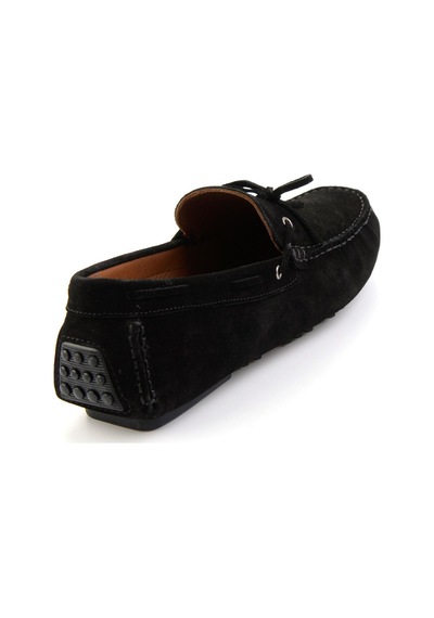Bambi Siyah Hakiki Deri Erkek Loafer Ayakkabı E01547009902 Siyah