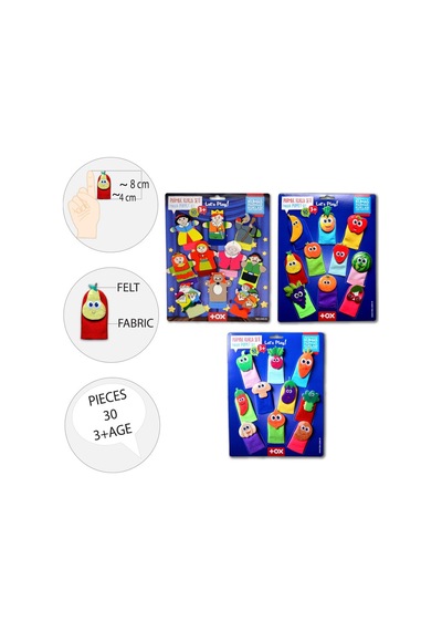 3 Set 30 Parça Tox Masal Kahramanları Meyveler ve Sebzeler Par