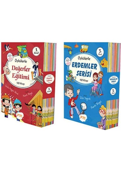 Öykülerle Erdemler ve Öykülerle Değerler Eğitim Serisi 2Li Set 3