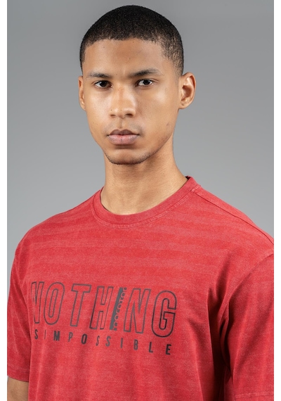 Maraton Comfort Erkek Bisiklet Yaka Kahverengi T-shirt Kahverengi