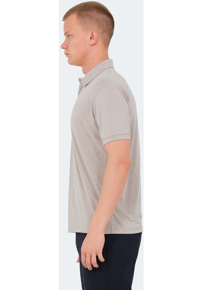 Slazenger KATSURO Erkek Polo Yaka Taş Gri Tişört