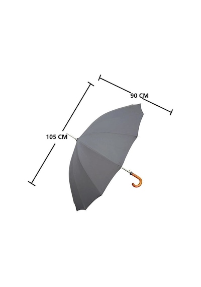 Çantayurdu Snotline A241g Premium Baston Şemsiye Siyah 105 Cm Siyah