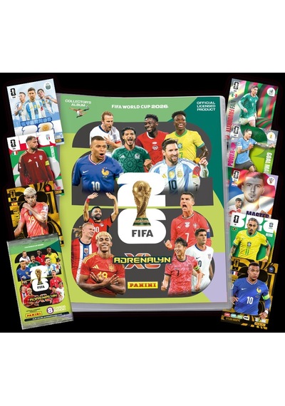 Dünya Kupası 2026 Panini Adrenalyn Xl Koleksiyon Kart Albümü Dergi Starter Set 16 Kart + 4 Özel Kart