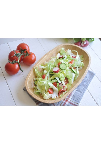 Bambum Caliente 30 Cm Kayık Servis Sunum Tabağı