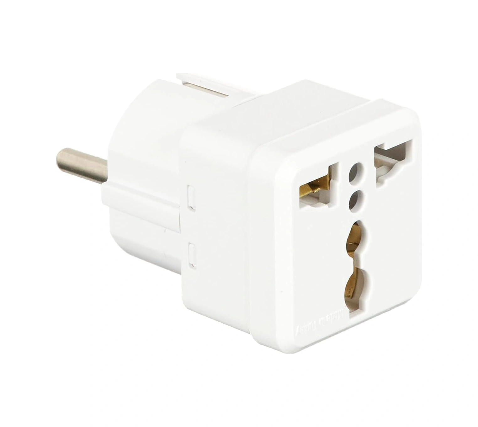 Evrensel Adaptör Seyahat Fişi Beyaz Ab Normu - 250v Ac 10 16a İngiliz Ve Amerikan Fiş Dönüştürücü Priz Adaptör
