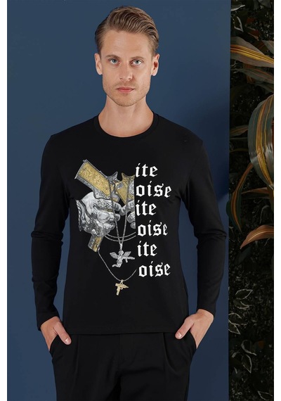 Efor Ts 864 Siyah Spor T-shirt Siyah