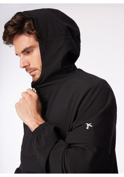 Fabrika Siyah Erkek Kapüşonlu Basic Su İtici - Bi Strech Sweatshirt F4sm-swt 0264